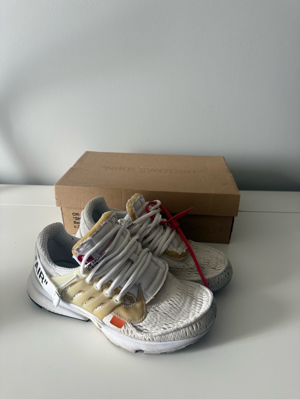 Off-White x Nike × Air Presto 'White' Athletic Sneakers